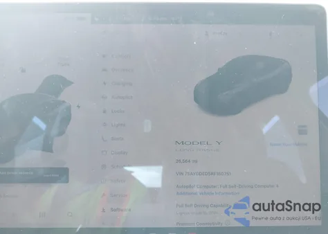 2024 Tesla Model Y Long Range Dual Motor All-Wheel Drive/Rwd z USA, uszkodzony, nr VIN 7SAYGDED5RF160751